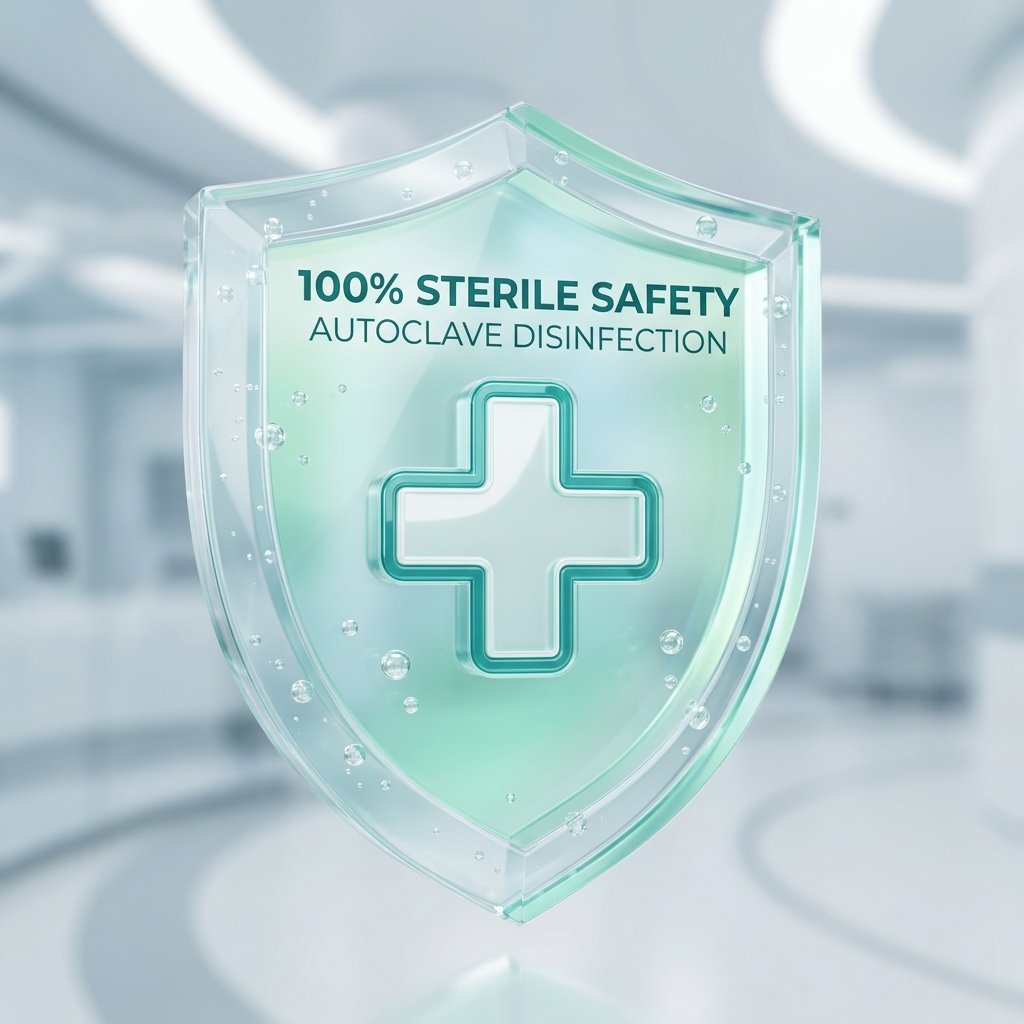 International sterilization safety shield illustration